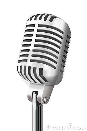 Clipart microphone old