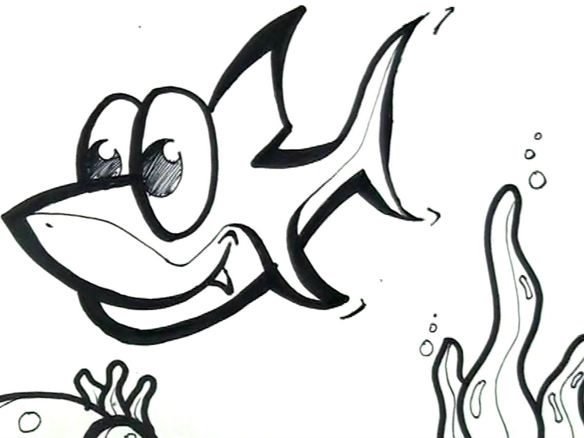 Shark Line Drawing Clipart - Free to use Clip Art Resource