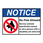 No Pets Allowed Safety Signs from ComplianceSigns.com