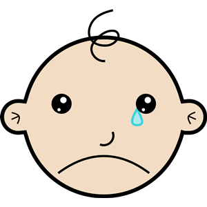 Baby crying clip art