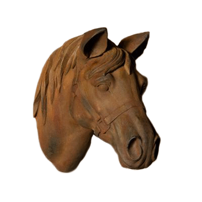 Wall-Mounted Horse Bust - Harvest Furniture