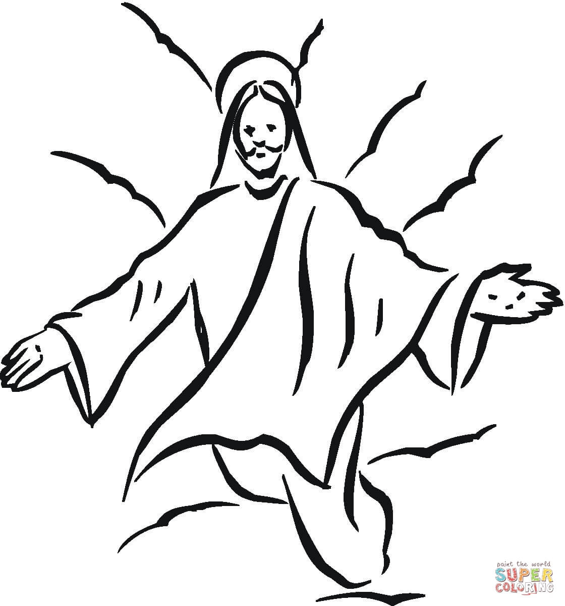 Jesus coloring page | Free Printable Coloring Pages
