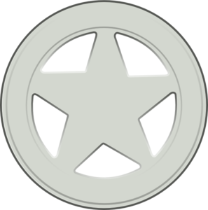 Sheriff star badge clipart