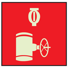 Fire Safety Symbol Signs - Automatic Sprinkler Valve | Seton Canada