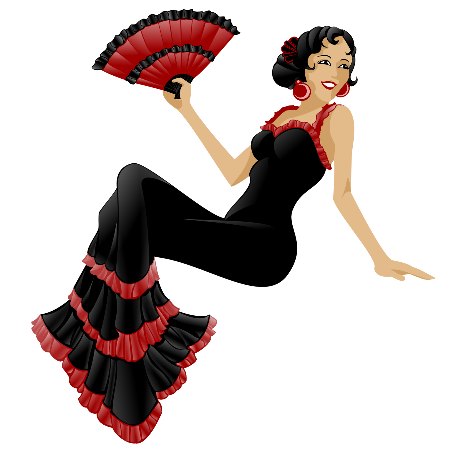 Flaminco dancers clipart free