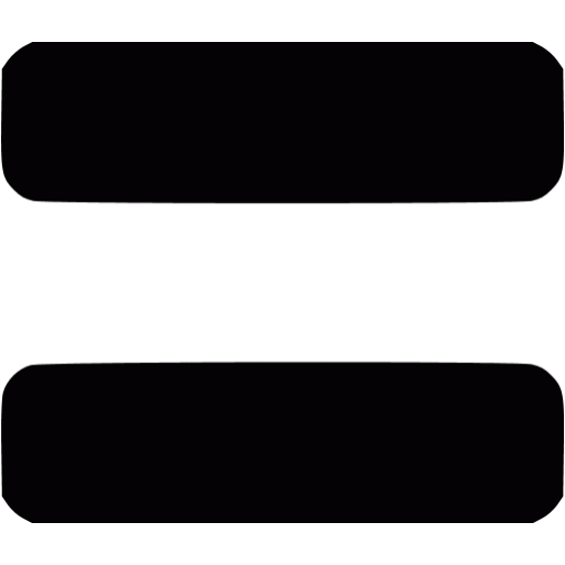 Black equal sign 2 icon - Free black equal sign icons