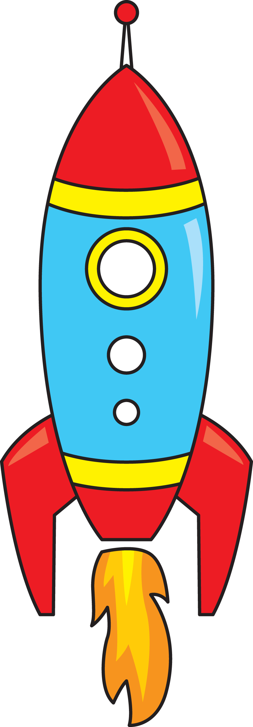 Rocket clipart for kids