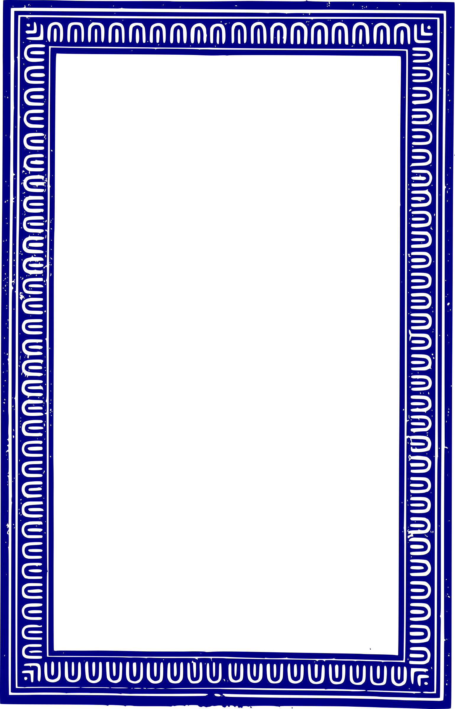 Clipart - Solid Frame - Blue