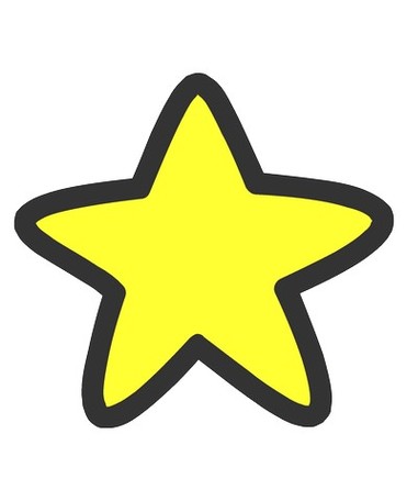 Yellow Star Shape Clipart - Free to use Clip Art Resource