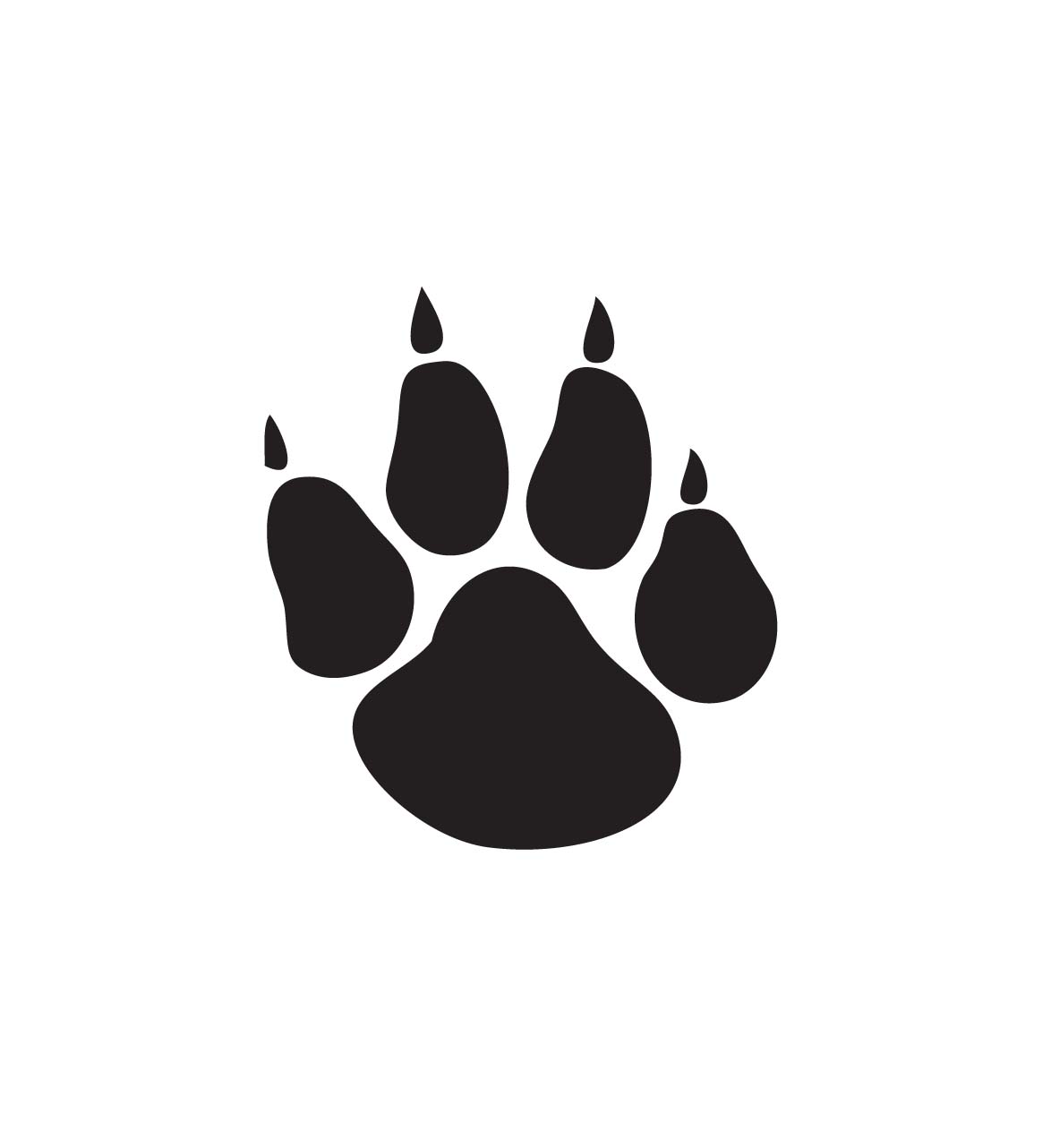 Wolf Paw Clipart