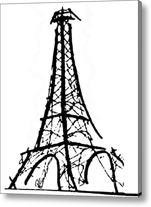 Black And White Eiffel Tower Canvas Spring Framed - Quoteko.