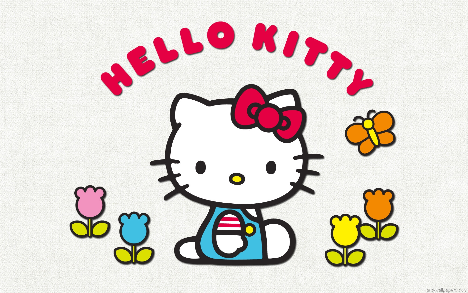 Hello Kitty可爱背景图片-高清壁纸-屈阿零可爱屋