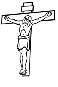 Free LDS Christ on Cross 2 Clipart