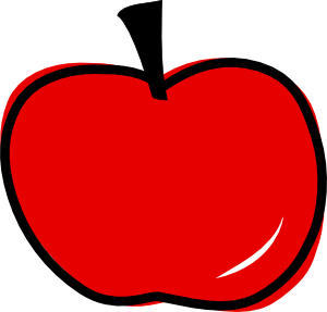 Red Apple clip art - vector clip art online, royalty free & public ...
