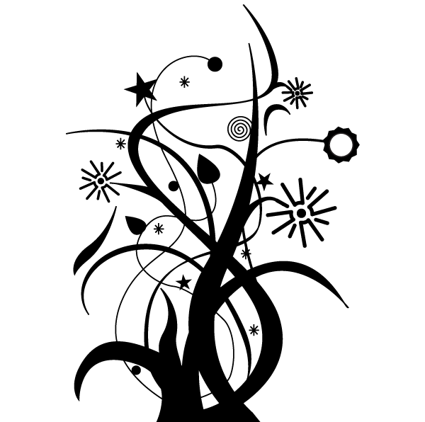 Free Swirl Floral Design Vector Art | Download Free Vector Art
