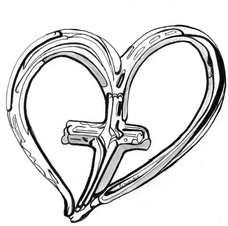 free cross and heart clipart - photo #20