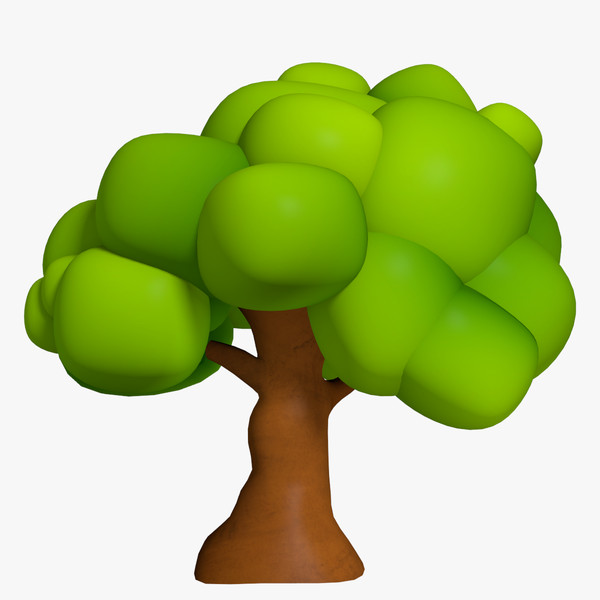 cartoon tree 3d max