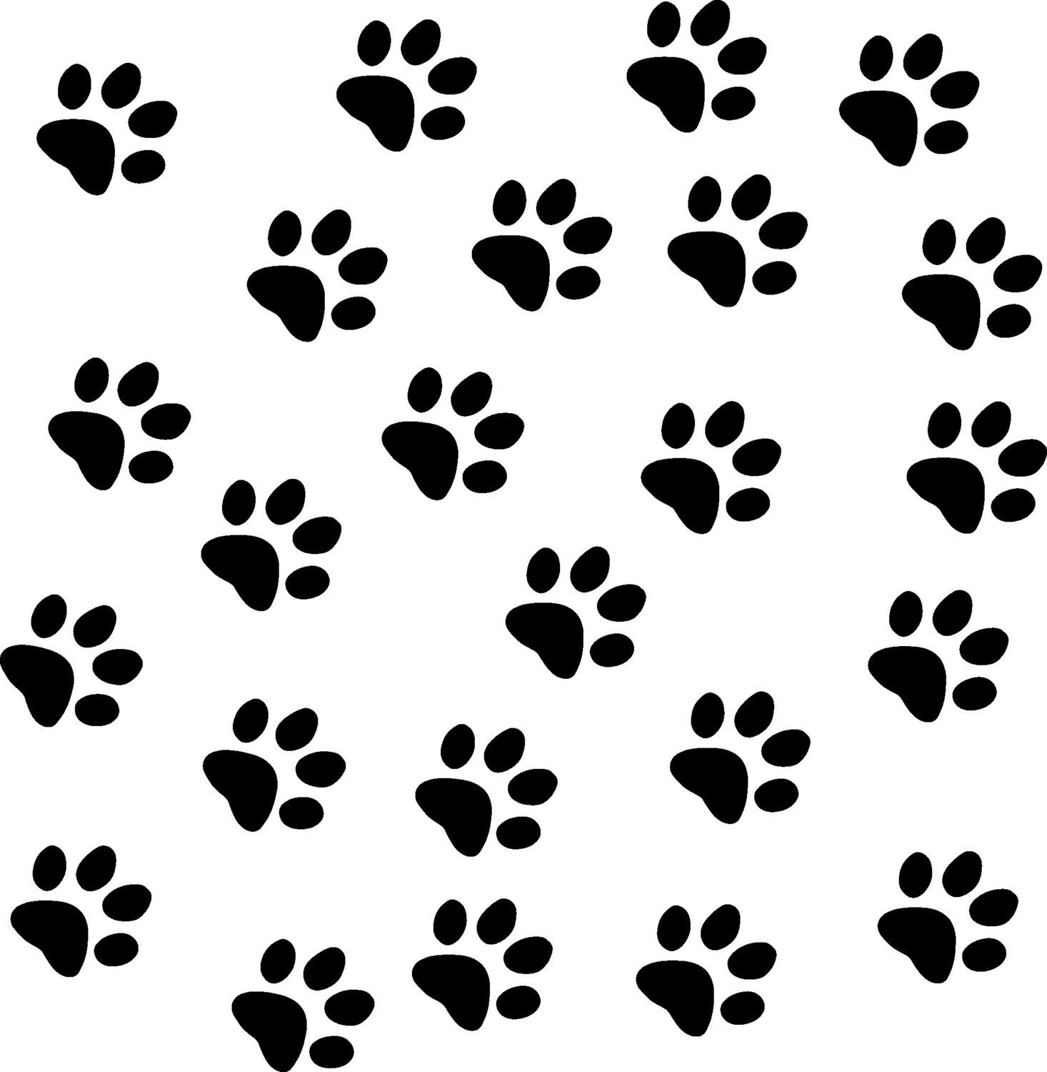 Paw Print Vinyl Decals