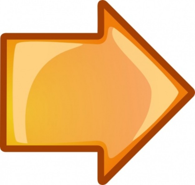 Arrow Orange Right clip art | Download free Vector