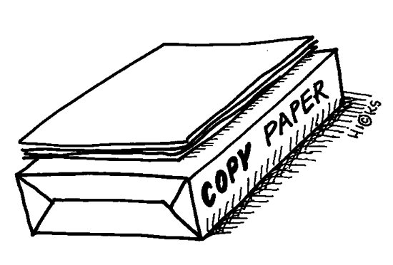 ream of copy paper - Clip Art Gallery