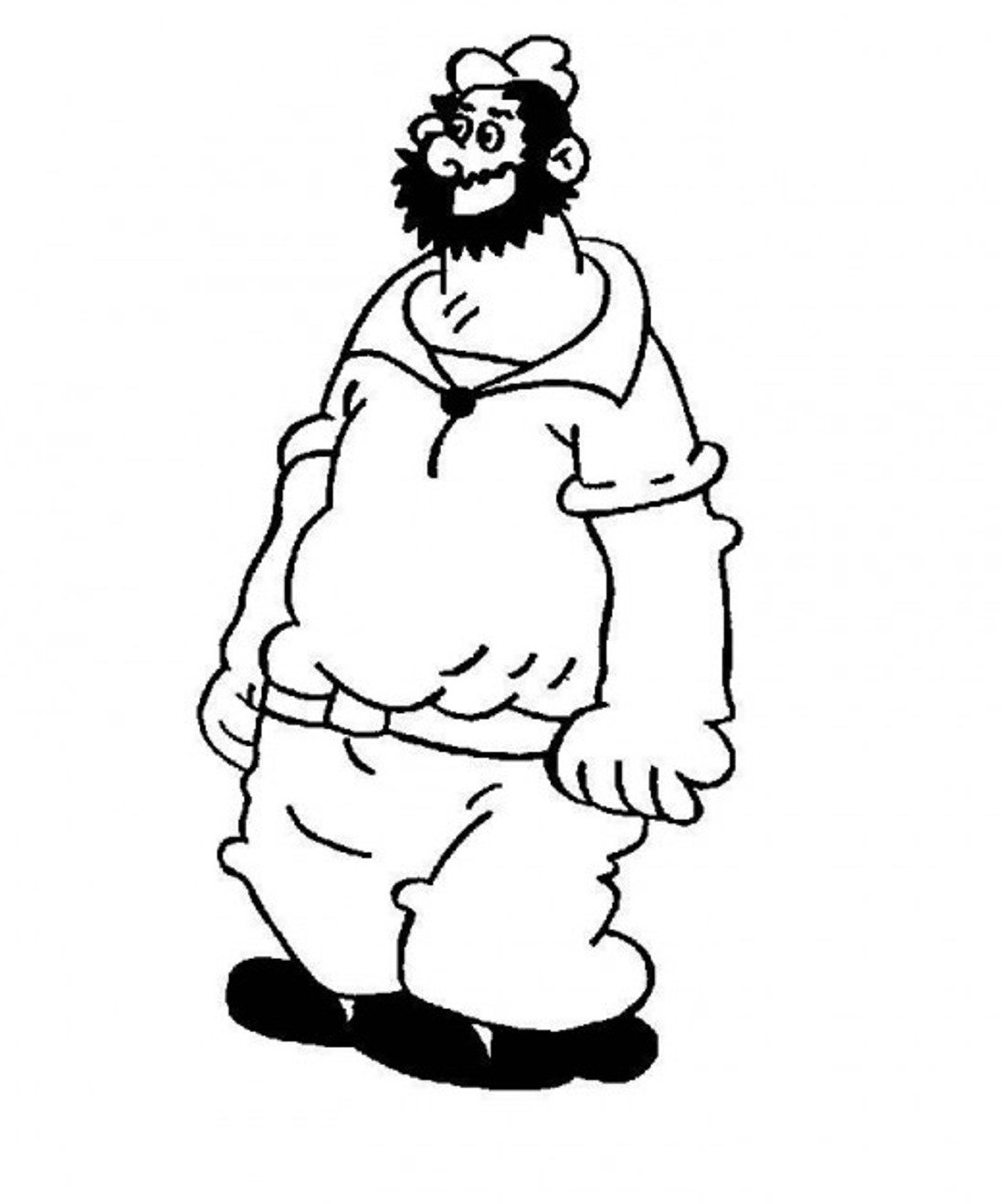Bluto And Popeye Coloring Pages | Cartoon Coloring pages of ...
