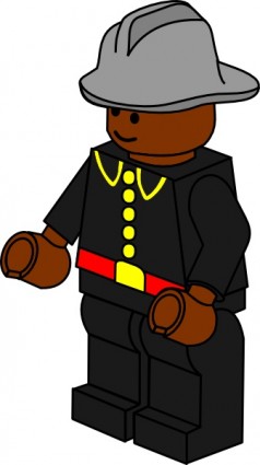 Pitr Lego Town Fireman clip art Vector clip art - Free vector for ...