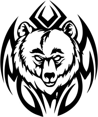 Bear Tattoos | Tattoos, Tribal Bear ...