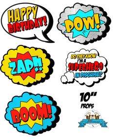 Party printables, Etsy store and Super powers