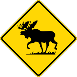 Buy Moose Crossing Road Signs | STOPSignsAndMore.com