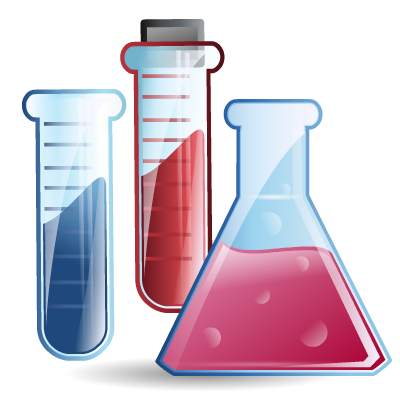 3 Beakers Icon, PNG ClipArt Image