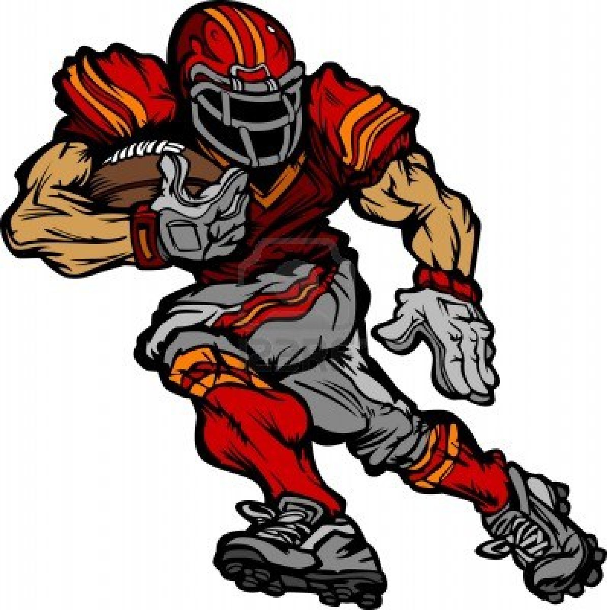 Nfl football character clipart