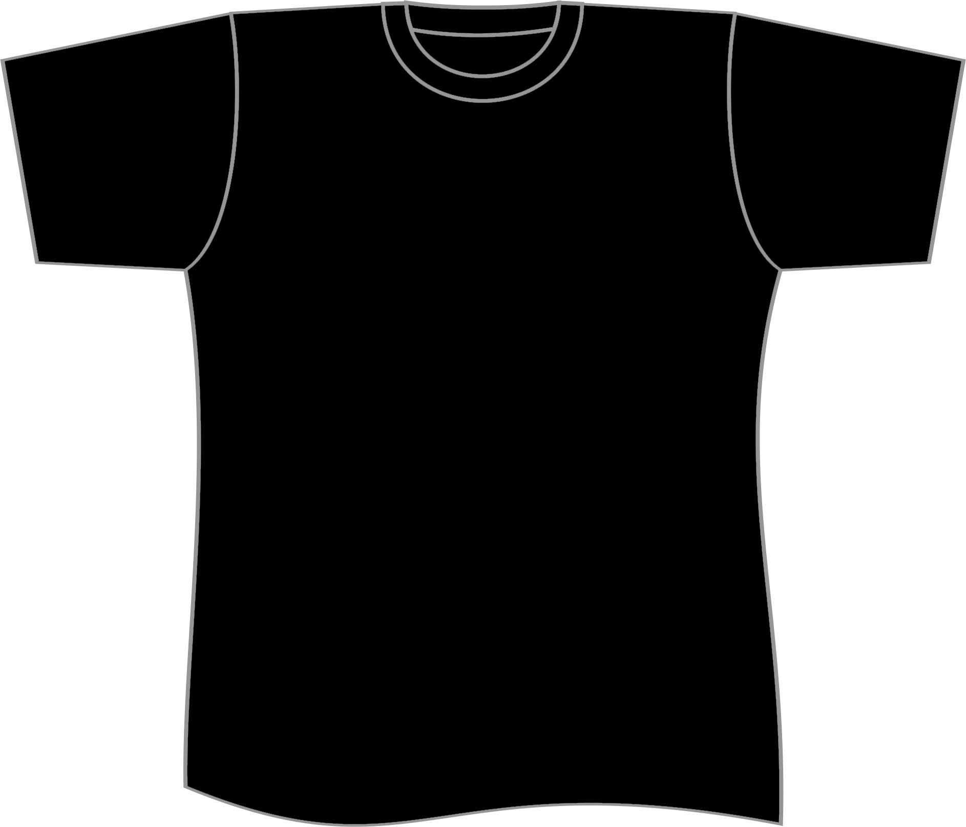 Blank Black Tee Shirts - ClipArt Best