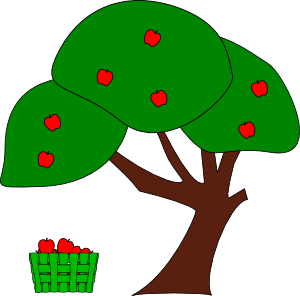 Apple Tree clip art - vector clip art online, royalty free ...