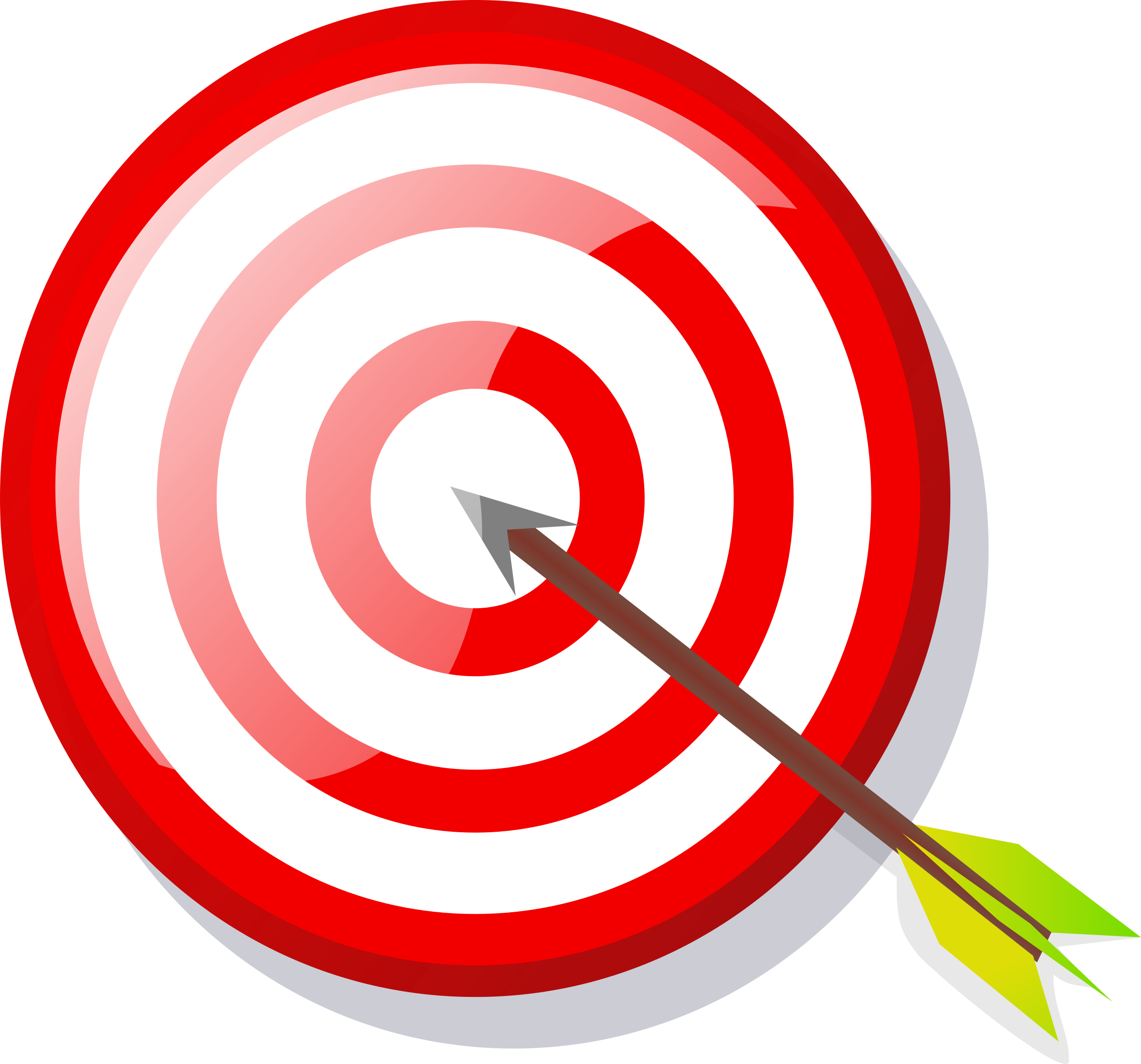 Clipart - target with arrow