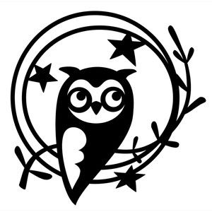 Owl Silhouette | Drawing Owls, Tree ...