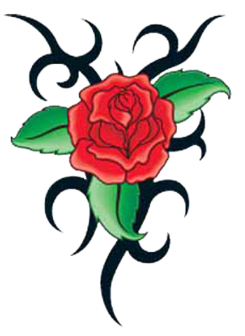 Tribal Rose Tattoos- High Quality Photos and Flash Designs of ...