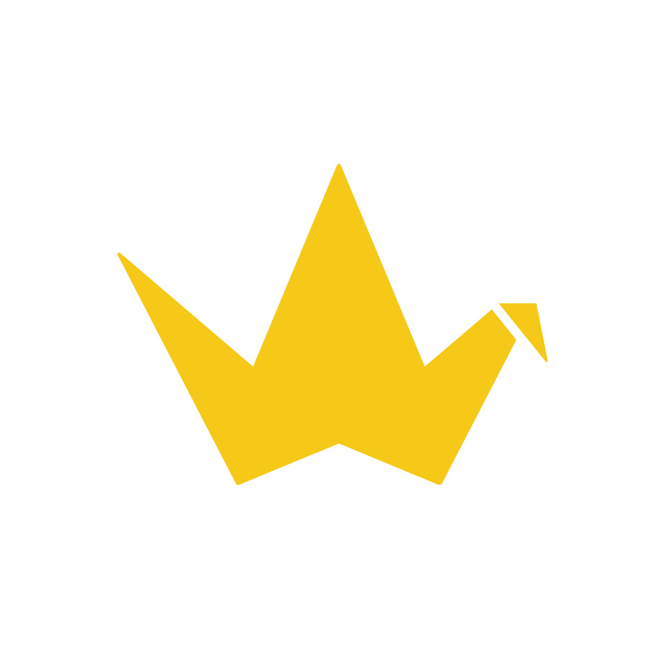 Yellow Crane Logo | Gillis Art & Design