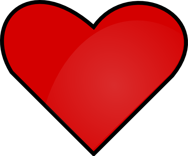 Red Heart clip art Free Vector
