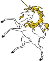 Horse & Unicorn Clip Art for Coat of Arms and Family Crest