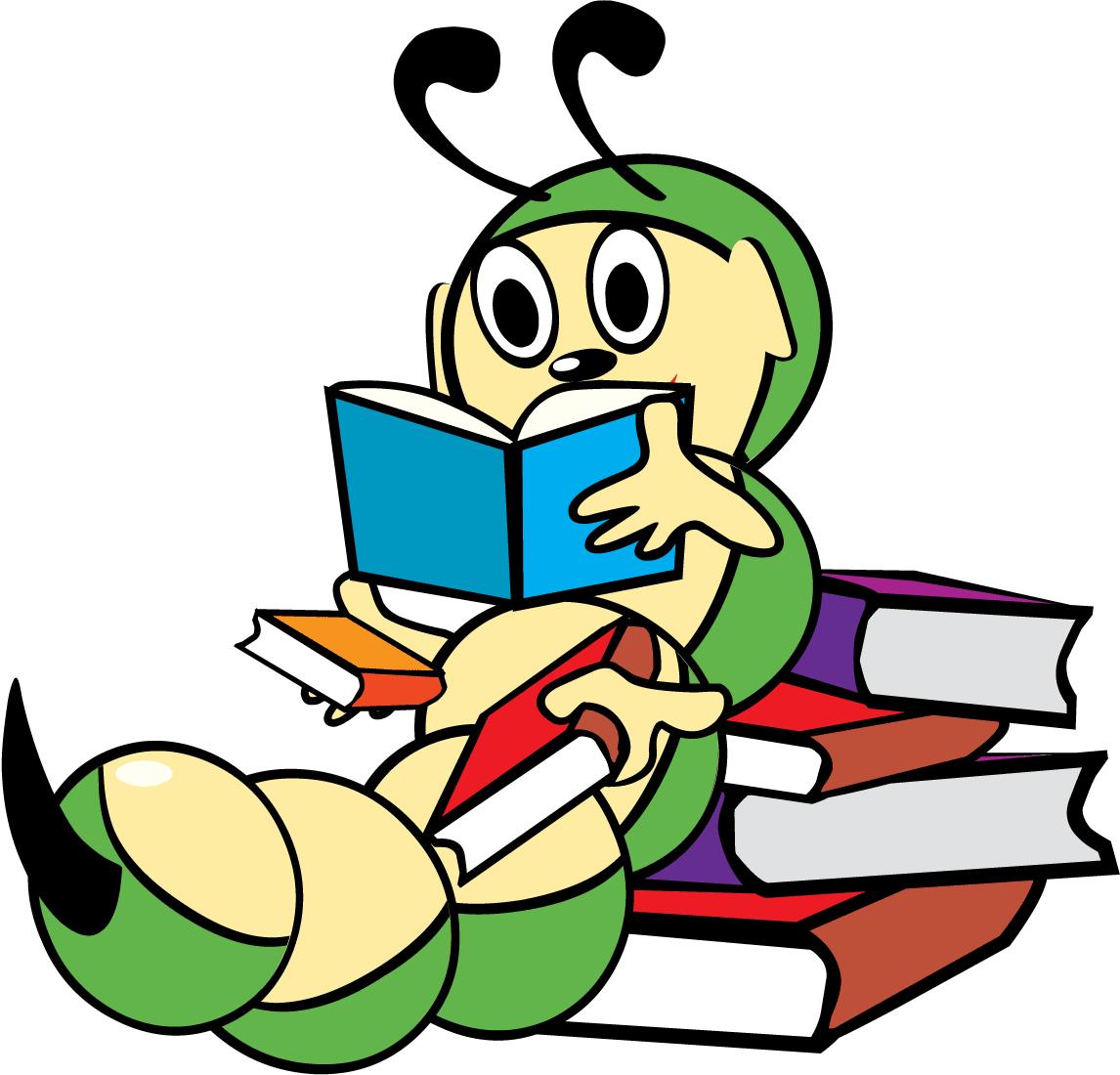 free book worm clipart - photo #39