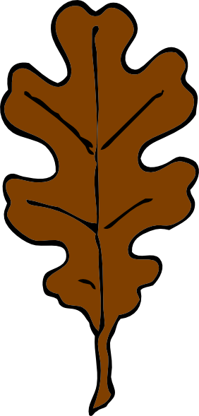 Brown Oak Leaf clip art - vector clip art online, royalty free ...