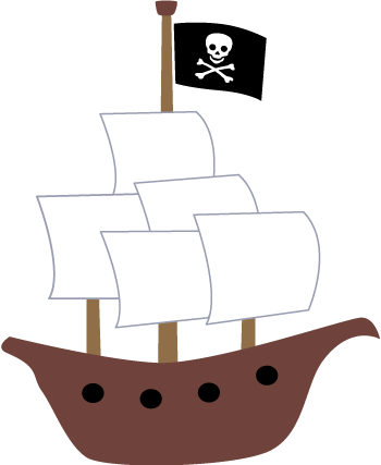 Pirate Ship clipart | Boy's party