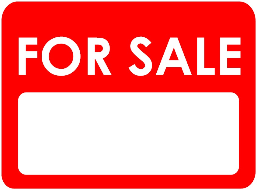 Basic Red For Sale Sign Example - SmartDraw