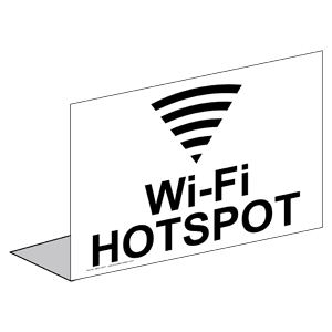 Dining / Hospitality / Retail: Wi-Fi Hotspot sign #NHE-18441 ...