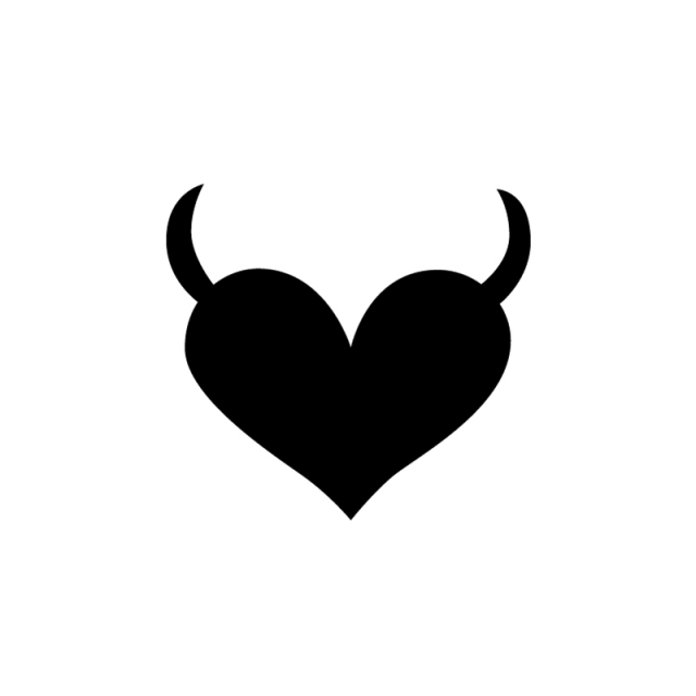 Heart & Horns Stencil