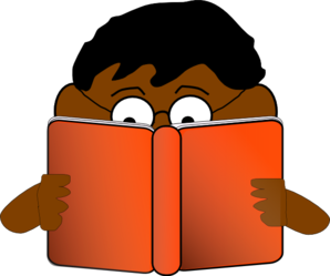Clipart Boy Reading a Book by 9