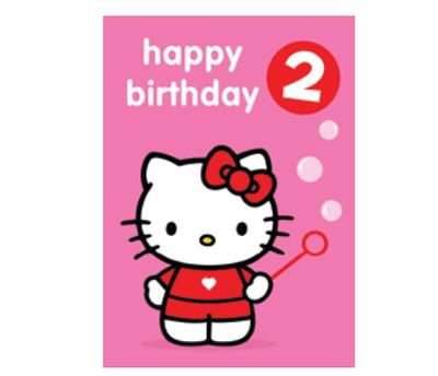 Hello Kitty 2 Badge Card — Flamingo Gifts - Unique Gifts for ...