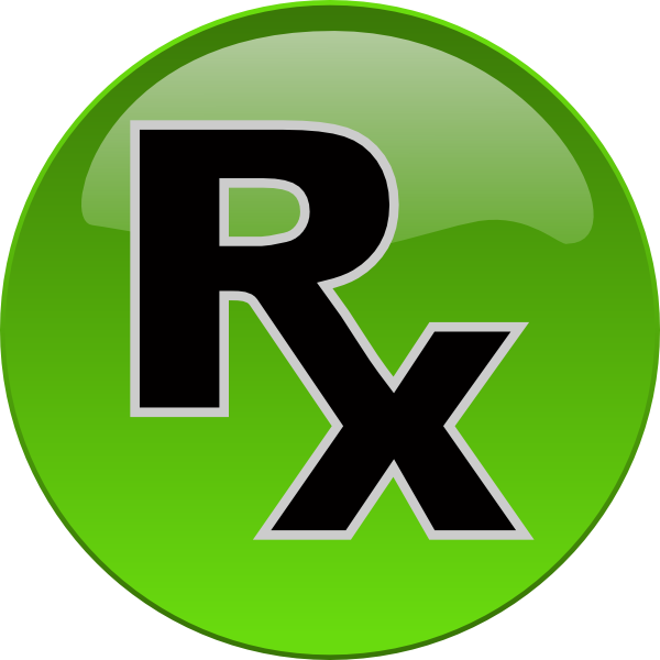 Green Rx Medical Symbol clip art - vector clip art online, royalty ...