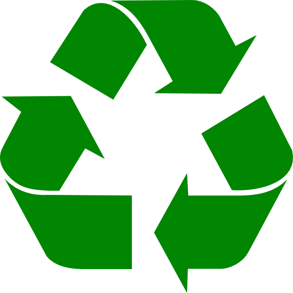 Green Recycle Symbol Clip Art - vector clip art ...