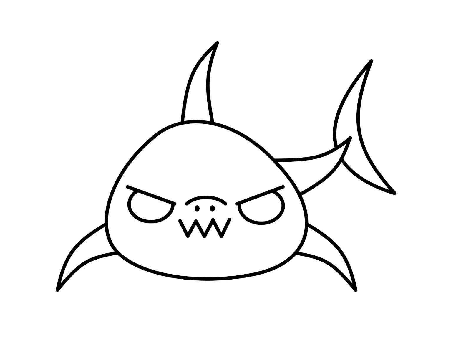 Cute N Kawaii: How To Draw A Kawaii Shark